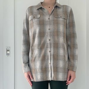 Lounge Nine plaid button down blouse